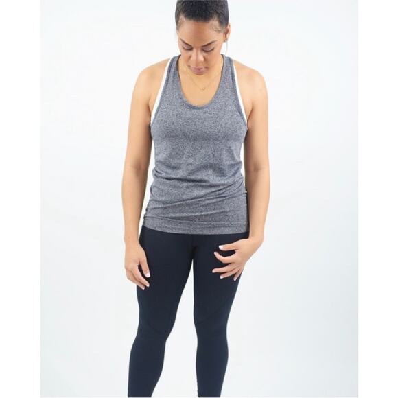 Zyia Active Gray Fog Copper Charged Racerback Tank, EUC, Size Medium - Picture 2 of 11